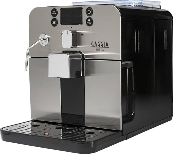 Gaggia Brera RI9305 - Automaattinen kahvinkeitin maidonvaahdottimella - 15 bar - musta/hopea