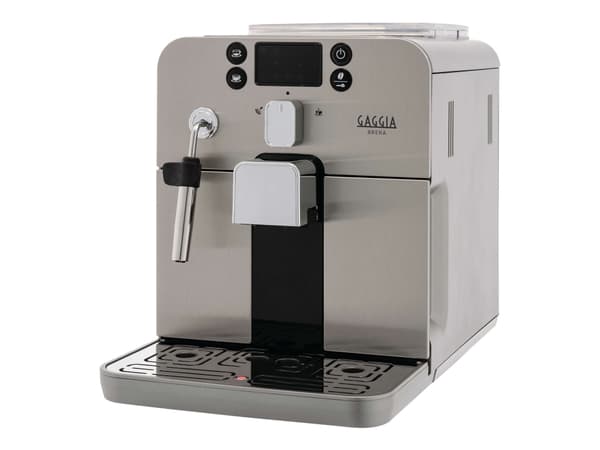 Gaggia Brera RI9305 - Automatisk kaffekokare med mjölkskummare - 15 bar - svart/silver