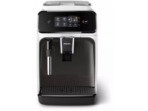 Philips 1200 series EP1223/00, Espressomaskin, 1,8 l, Kaffe bønner, Malt kaffe, Innebygd kaffekvern, 1500 W, Hvit