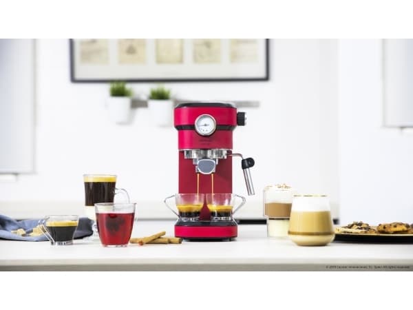 Cecotec Cafelizzia 790 Shiny Pro, Espressomaskin, 1,2 L, 1350 W, Sort, Rød