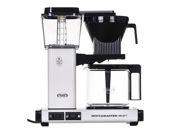 Moccamaster KBG Select, Kaffebrygger (drypp), 1,25 l, Malt kaffe, 1520 W, Hvit