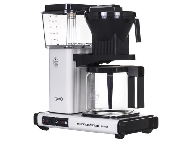 Moccamaster KBG Select, Kaffebrygger (drypp), 1,25 l, Malt kaffe, 1520 W, Hvit