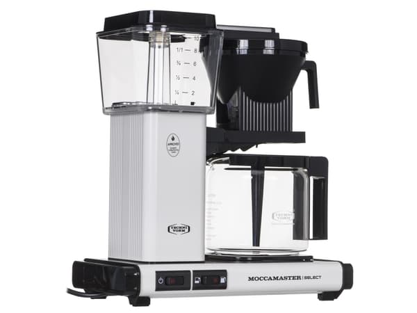 Moccamaster KBG Select, Kaffebrygger (drypp), 1,25 l, Malt kaffe, 1520 W, Hvit