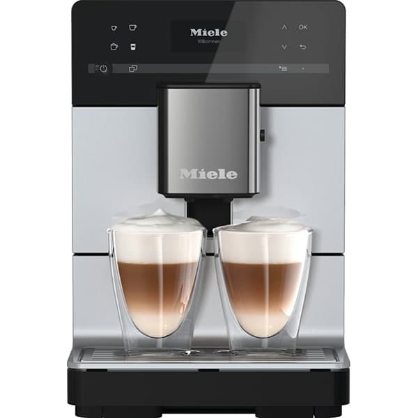 MIELE Silence Silver 5510SV automatisk espressomaskin, 1.3l, 1500W, 15 bar, silversvart