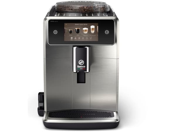 Saeco SM8785/00, Espressomaskin, 1,7 l, Kaffe bønner, Malt kaffe, Innebygd kaffekvern, Sort, Metallisk