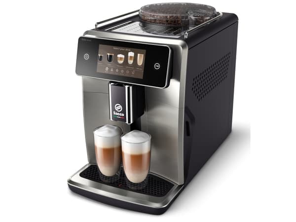 Saeco SM8785/00, Espressomaskin, 1,7 l, Kaffe bønner, Malt kaffe, Innebygd kaffekvern, Sort, Metallisk