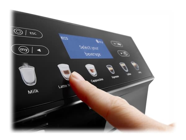 De'Longhi Eletta Cappuccino Evo ECAM46.860.B - Automatisk kaffemaskin med melkeskummer - 15 bar - svart