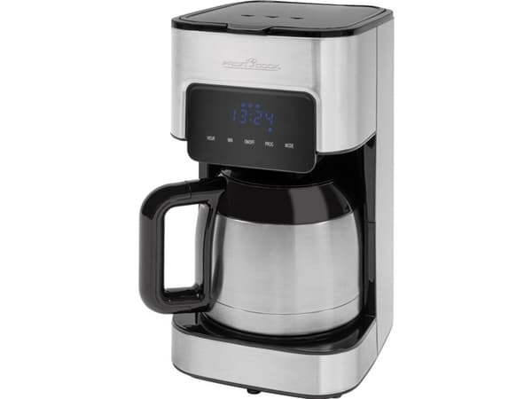 ProfiCook PC-KA 1191, Kaffebrygger (drypp), 1,2 l, Kaffe pute, 900 W, Sølv, Sort