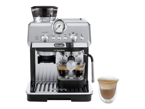 De'Longhi La Specialista Arte EC9155.MB - Kaffemaskin med mjölkskummare - 15 bar - svart metall De'Longhi La Specialista Arte EC9155.MB - Kaffemaskin med mjölkskummare - 15 bar - svart metall