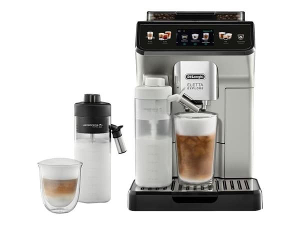 De'Longhi Eletta Explore ECAM450.55.S - Automatisk kaffekokare med mjölkskummare - 19 bar - silver De'Longhi Eletta Explore ECAM450.55.S - Automatisk kaffekokare med mjölkskummare - 19 bar - silver