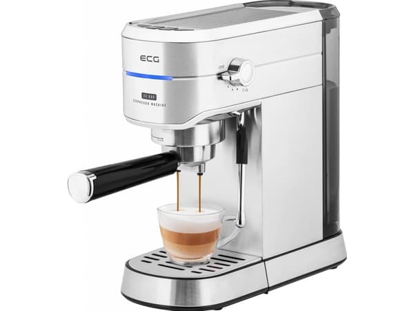 ECG ESP 20501, Espressomaskin, 1,25 l, Malt kaffe, 1450 W, Rustfritt stål