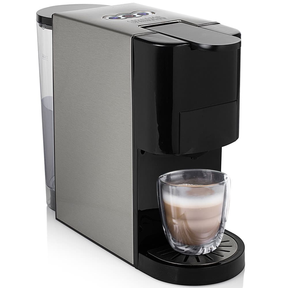 Multi Capsule Coffee Machine Steel 4-in-1