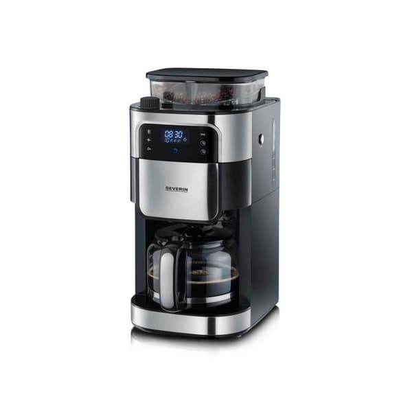 Filterkanna - SEVERIN - KA4813 - 1 000W - 1,4L - Pekskärm, Borstad Rostfritt Stål/ Svart