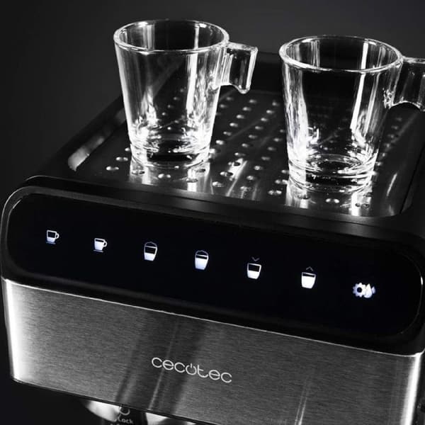 Cecotec Halvautomatisk Power Instant-ccino 20 Touch Nera Series kaffemaskin. 20 bar Tryck, 1,4 L, 6 funktioner, Värme