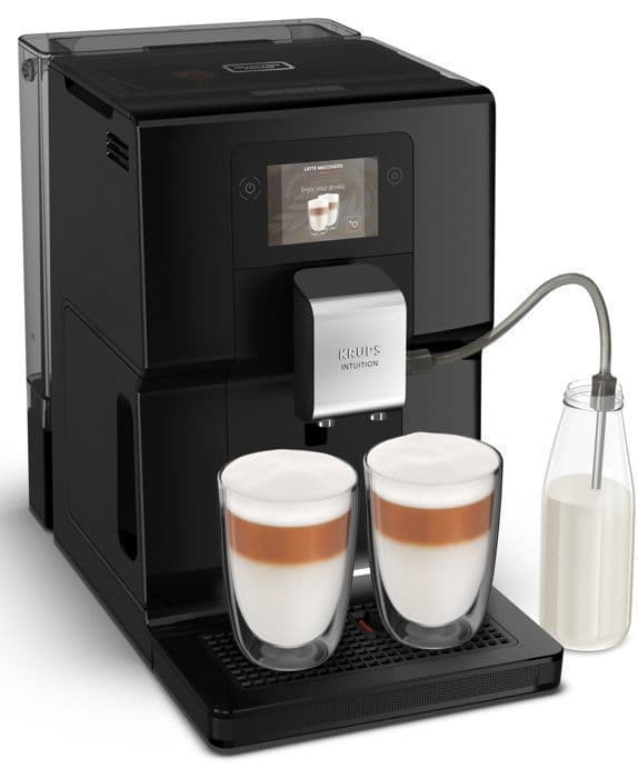 KRUPS Intuition Preference kaffemaskin, bönkvarn, espresso cappuccino espressobryggare, pekskärm EA873810