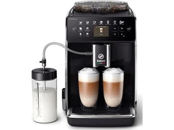 Saeco SM6480/00, Espressomaskin, 1,8 l, Kaffe bønner, Malt kaffe, Innebygd kaffekvern, 1500 W, Sort, Sølv