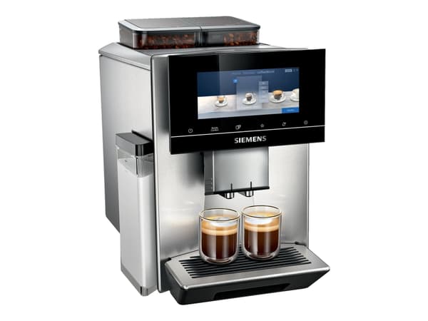 Siemens EQ900 TQ907D03 - Automatisk kaffemaskin med melkeskummer - 19 bar - rustfritt stål