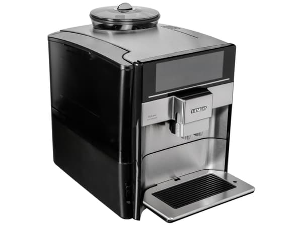 Siemens EQ.6 plus s700, Espressokone, 1,7 L, Kahvipavut, Sisäänrakennettu jauhin, 1500 W, Musta, Ruostumaton teräs