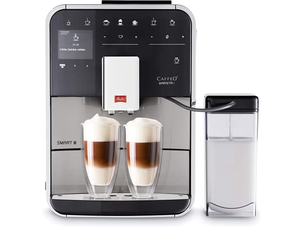Melitta Barista Smart T, Espressokone, 1,8 L, Jauhettu kahvi, 1450 W, Musta, Ruostumaton teräs