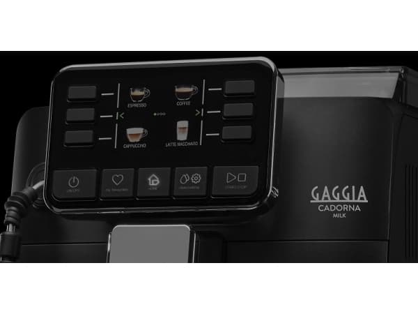 Gaggia Cadorna Milk, Espressomaskin, 1,5 l, Kaffe bønner, Malt kaffe, Innebygd kaffekvern, 1900 W, Sort