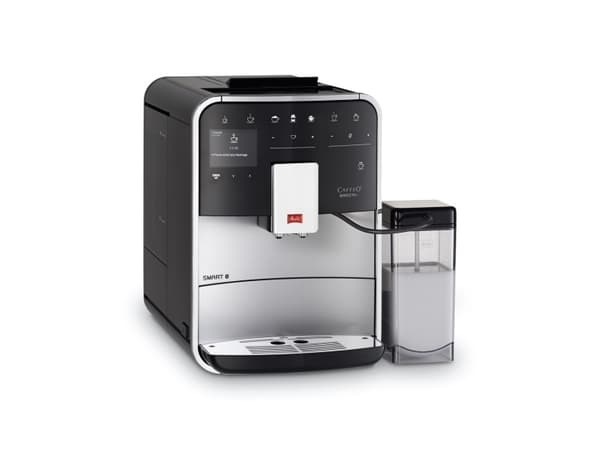 Melitta CAFFEO Barista T Smart F83/0-101 - Automatisk kaffekokare med mjölkskummare - 15 bar - silver/svart