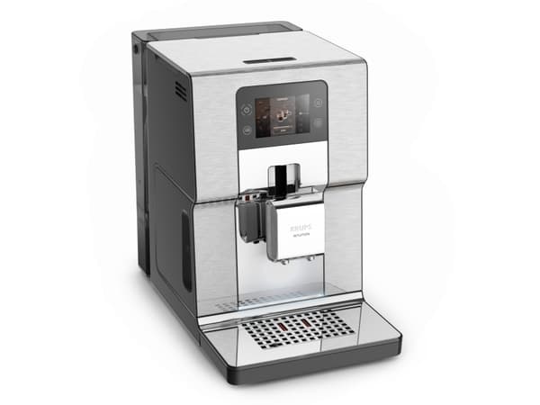 Krups Intuition Experience+ EA877D, Kombi-kaffemaskin, 3 l, Kaffe bønner, Innebygd kaffekvern, 1550 W, Sort, Børstet stål