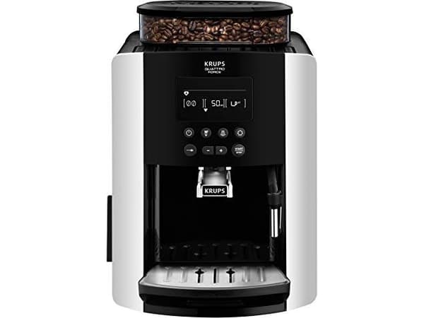 Krups EA8178, Espressomaskin, 1,7 l, Kaffe bønner, Innebygd kaffekvern, 1450 W, Sort, Sølv