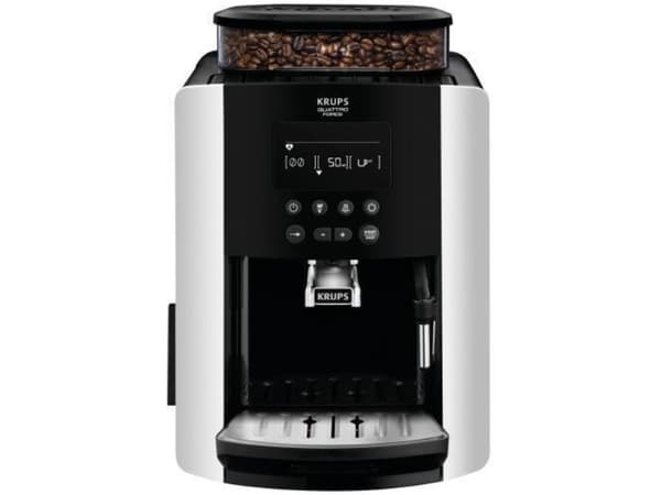 Krups EA8178, Espressomaskin, 1,7 l, Kaffe bønner, Innebygd kaffekvern, 1450 W, Sort, Sølv