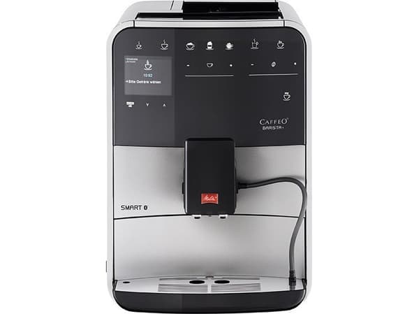Melitta CAFFEO Barista T Smart F831-101 - Automatisk kaffekokare med mjölkskummare - 15 bar - silver