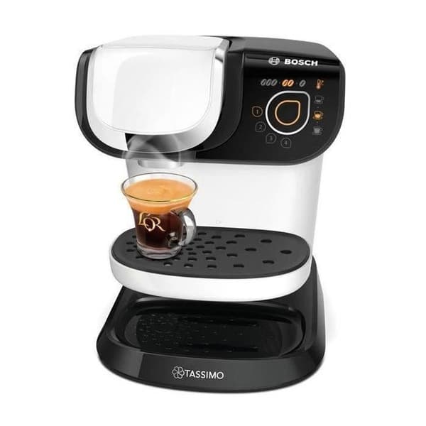 BOSCH - Kaffebryggare för flera drycker - 1300W - Tassimo My Way - vit -TAS6504