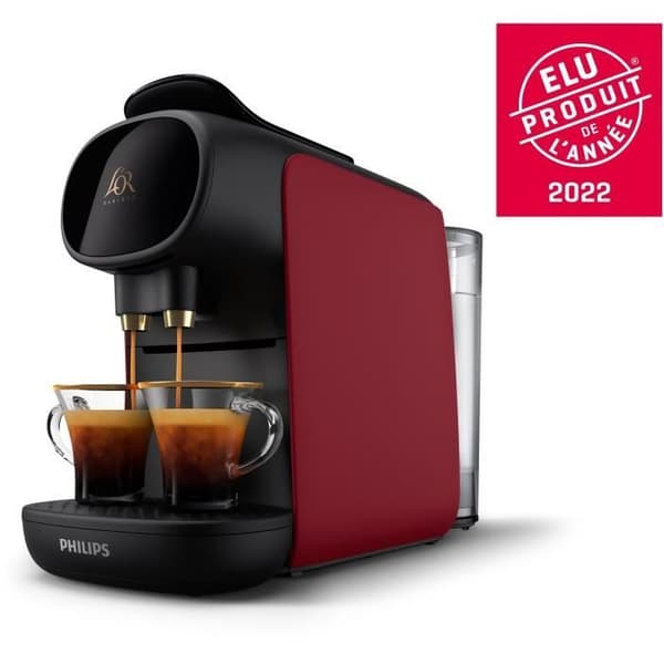 Kaffebryggare för kapsel - PHILIPS - LM9012/50 - Sublime Gold - Röd