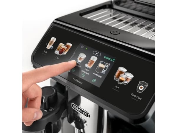 De’Longhi Eletta Explore, Espressokone, 1,8 L, Kahvipavut, Jauhettu kahvi, Sisäänrakennettu jauhin, 1450 W, Harmaa