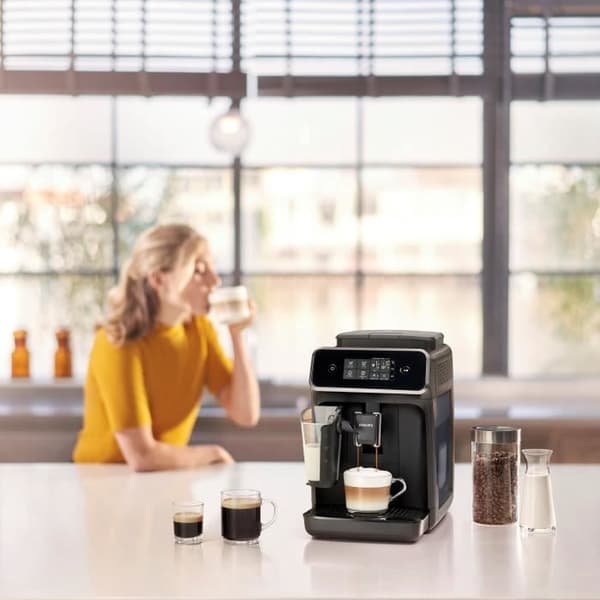 Machine Expresso Automatic Crusher - Philips - Series 2200 - EP2230/10 - Mat Black - Pekskärm - 3 drycker
