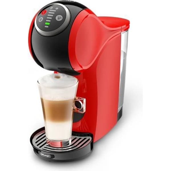 DeLonghi Genio Plus EDG315.R, Espressomaskin, 0,8 L, Kaffekapsel, 1460 W, Svart, Röd