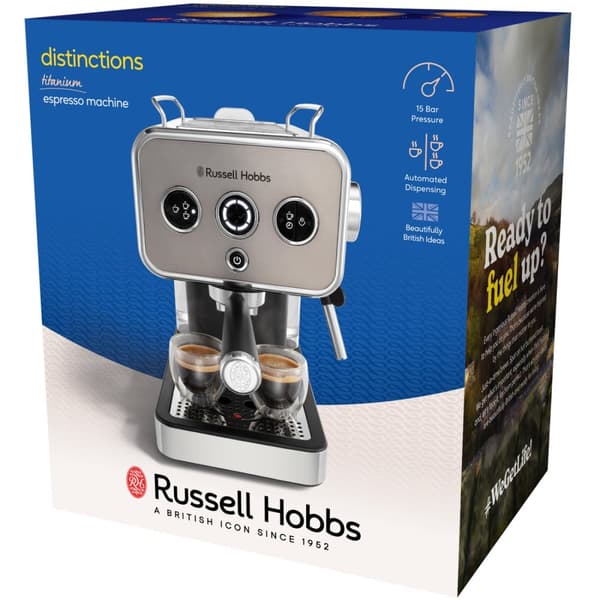 Russell Hobbs Distinctions espressomaskin Titanium 26452-56