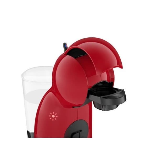 KRUPS KP1A35 Piccolo XS kapselkaffemaskin i rött, kompatibel med Dolce Gusto, 0,8 liters vattentank