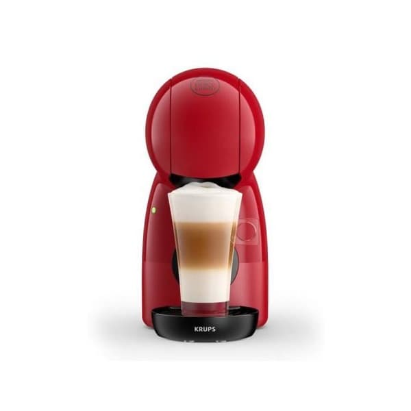 KRUPS KP1A35 Piccolo XS kapselkaffemaskin i rött, kompatibel med Dolce Gusto, 0,8 liters vattentank