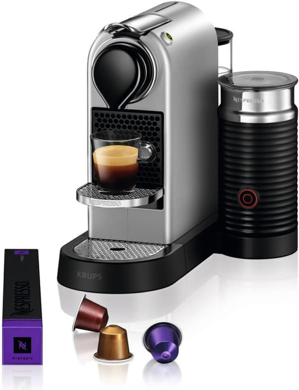 Krups Nespresso Citiz &amp; Milk kapselmaskin, sølv