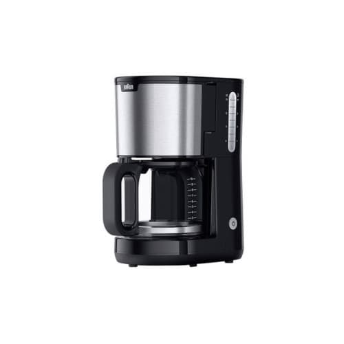 Braun PurShine KF 1500 BK - kaffemaskin - rostfritt stål/svart