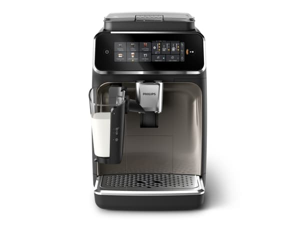 Philips Series 3300 EP3347 Helautomatisk espressomaskin, Pute kaffemaskin, 1,8 L, Kaffebønner, Kvernet kaffe, Innebygd kvern, 230 W, Svart, Krom