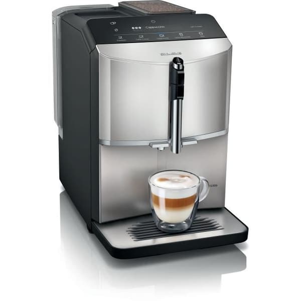 SIEMENS kaffemaskin - EQ300 S300 - 5 drycker, 250g bönbehållare, 1,4L vattentank, Sensorlist med LCD-skärm