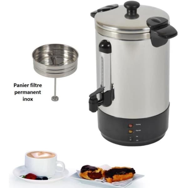 Kitchen Chef ZJ-150 professionell perkolator - 1650W - 15L - Rostfritt stål