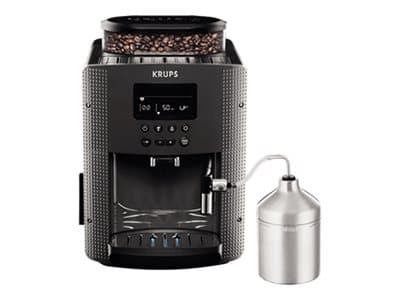 Krups Essential EA816B70 - Automatisk kaffemaskin med melkeskummer - 15 bar - antrasittgrå