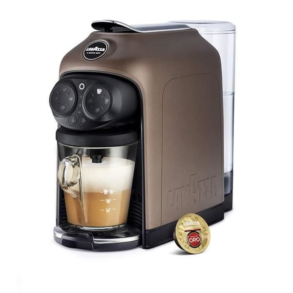 Lavazza a Modo Mio Deséa Kaffemaskin för kapslar, 1500 W, ABS, Valnöt - 8000070019546