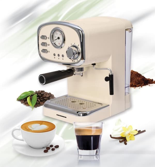 ESPRESSOR HEINNER RETRO CREAM HEM-1100CR