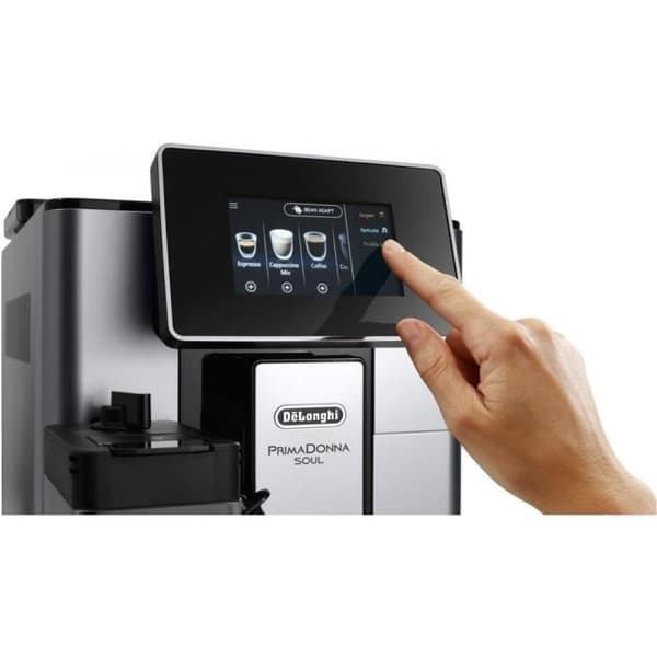 Kaffemaskin - DeLonghi - PrimaDonna ECAM610.55.SB - 2,2 L - 15 bar - LatteCrema