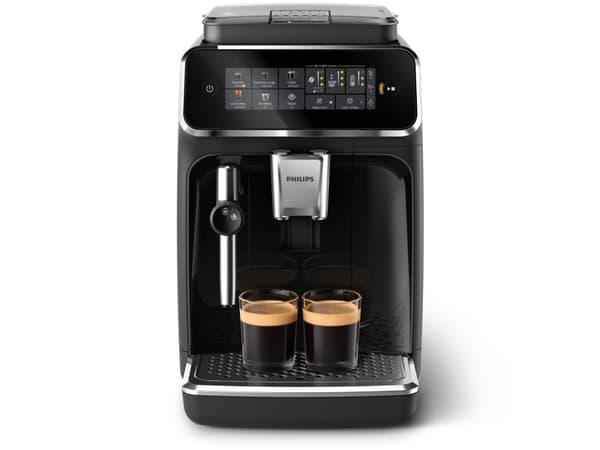Philips 3300 series EP3321 - Automatisk kaffekokare med mjölkskummare - 15 bar - svart lack