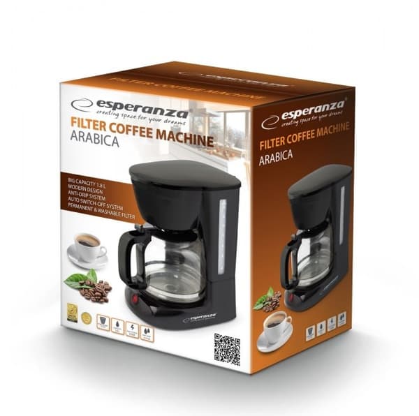 Esperanza EKC005 kaffemaskine Drip kaffemaskine 1,8 L