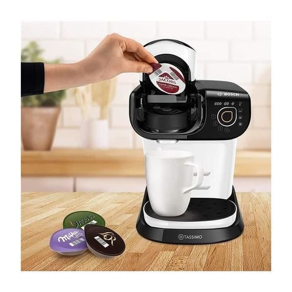 BOSCH - Kaffebryggare för flera drycker - 1300W - Tassimo My Way - vit -TAS6504
