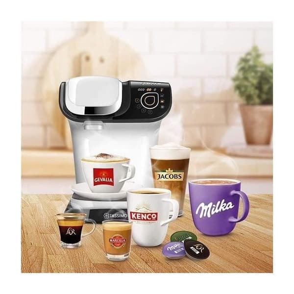 BOSCH - Kaffebryggare för flera drycker - 1300W - Tassimo My Way - vit -TAS6504